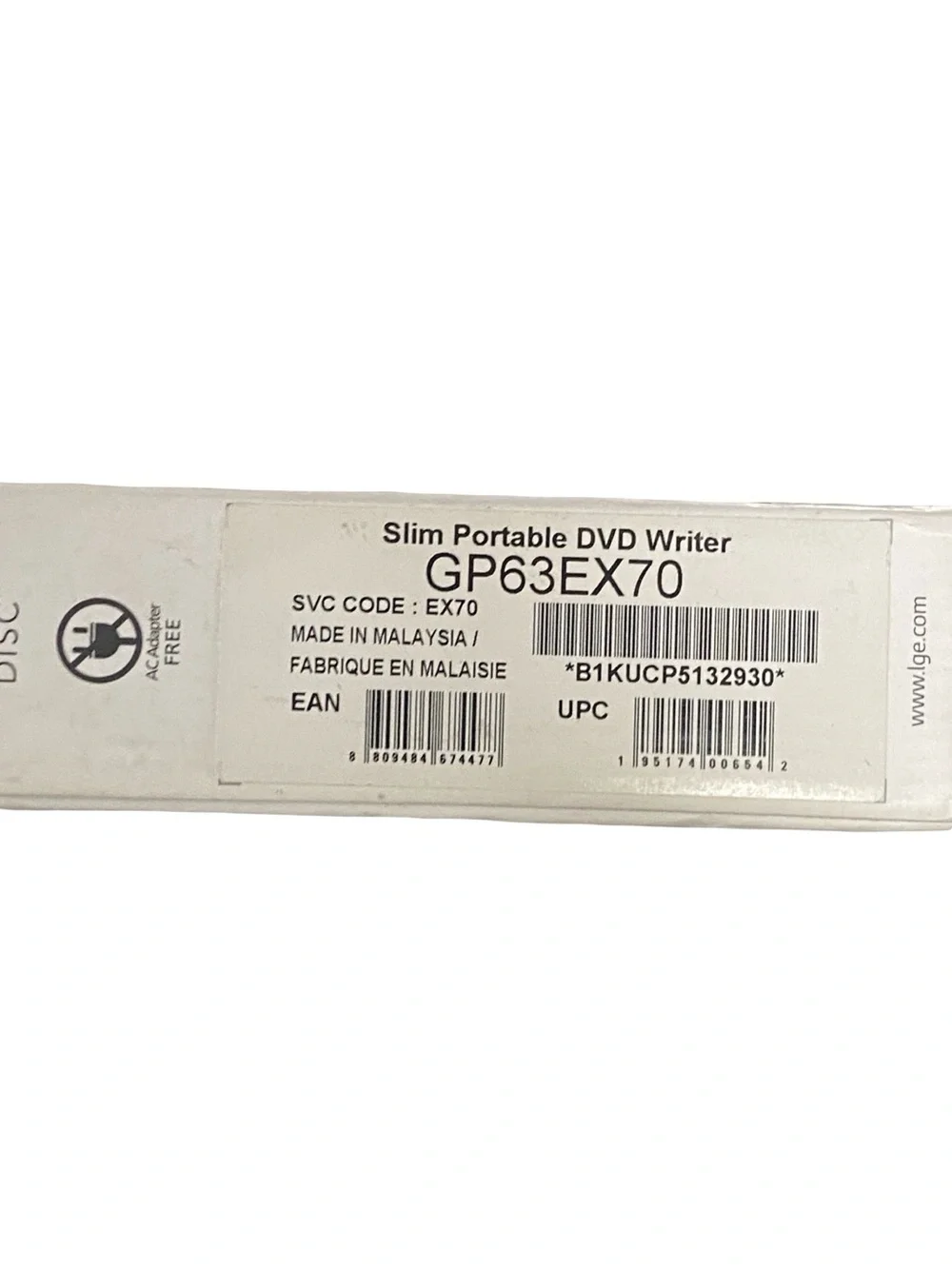 LG Portable DVD Writer - Black
